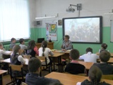 Встреча учащихся 4в класса с блокадницей Евгенией Константиновной Карасёвой. 5 мая 2014 года.